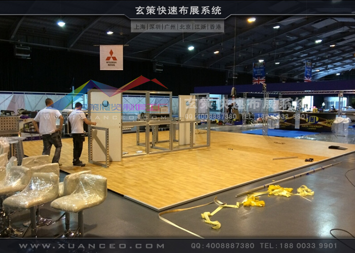 模塊展台現場搭建