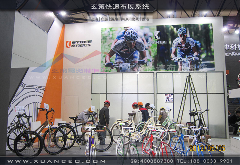 賽克展台搭展-自行車展展台搭展-上海91免费看片视频展覽工廠03