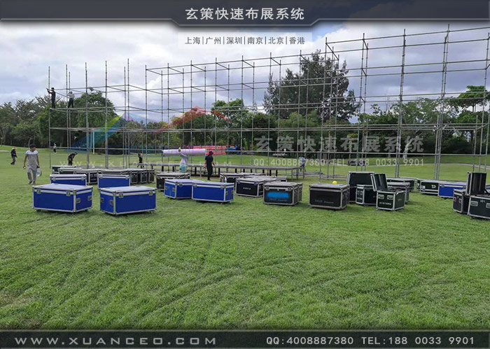 鬆下-PICN25周年慶活動戶外搭建中